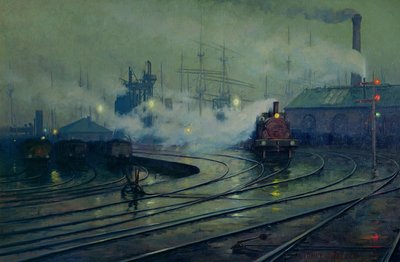 Cardiff Docks by Lionel Walden